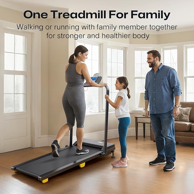Walking Pad with 9% Incline, Compact Under Desk Treadmill for Home, 2.5HP Powerful 3 in 1 Portable Treadmill with Remote Control, Walking Pad for Home and Office