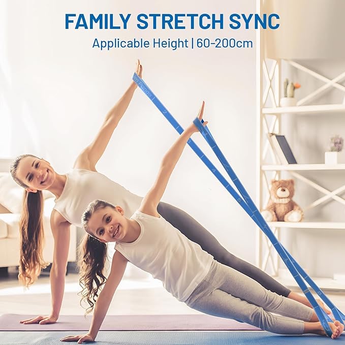 Slim Panda Stretch Strap, Multi-Loop for Physical Therapy,Elastic Yoga Stretching Strap for Dance,Yoga, Pilates & Gymnastics Exercise, Ballet Stretching Band for Flexibility, Leg Stretching