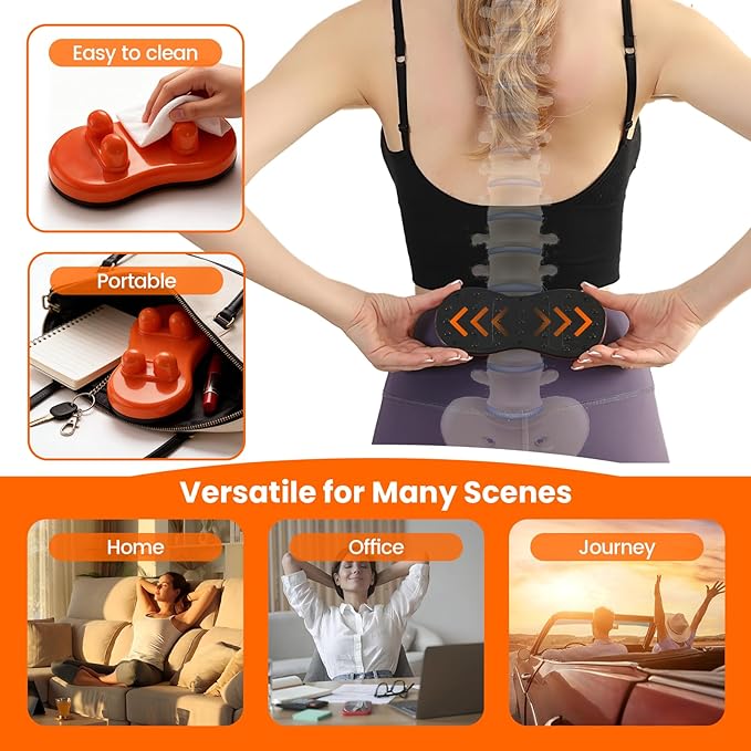Manual Deep Tissue Muscle Massager, Myofascial Release & Trigger Point Massage Tool for Neck, Shoulder, Back, Pelvis & Full Body, Pain Relief, Stretching & Portable, Ideal Gift
