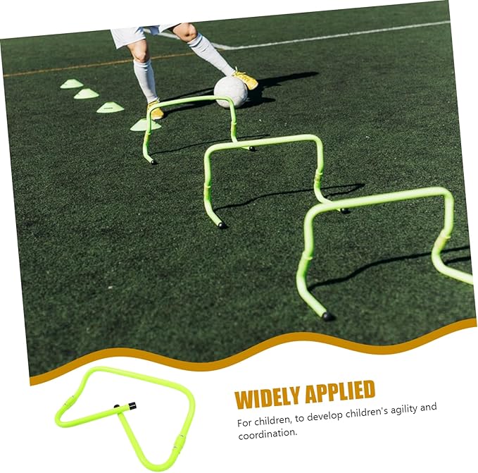 Professional Training Hurdles Adjustable PVC Agility Hurdle for Boys and Girls Football Training Wear-Resistant Speed for Developing Footwork and Agility Skills