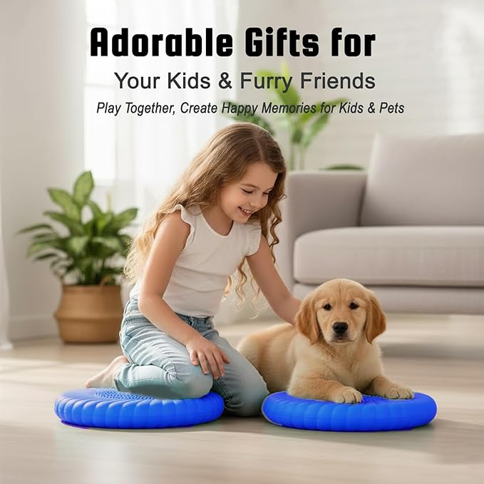 Wobble Cushion Core Balance Disc, Wiggle Seat for Sensory Kids to Stay Focused, Non-slip Balance Pads with Inflation Pump for Physical Therapy & Core Strength