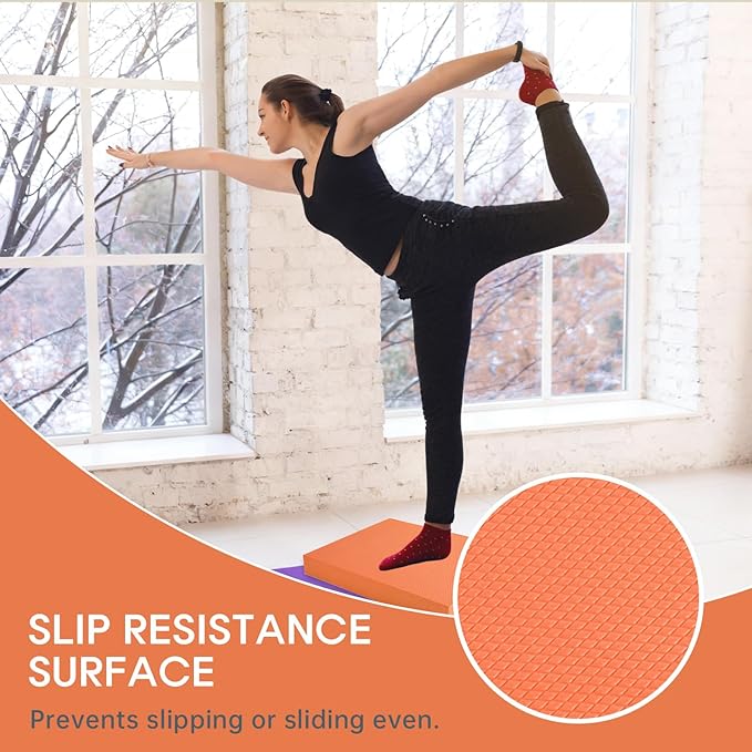 Balance Pad – Stability Trainer for Balance, Stretching, Physical Therapy, Exercise, Mobility, Rehabilitation and Core Training Non-Slip Closed Cell Foam Premium Balance Pad Knee Pad