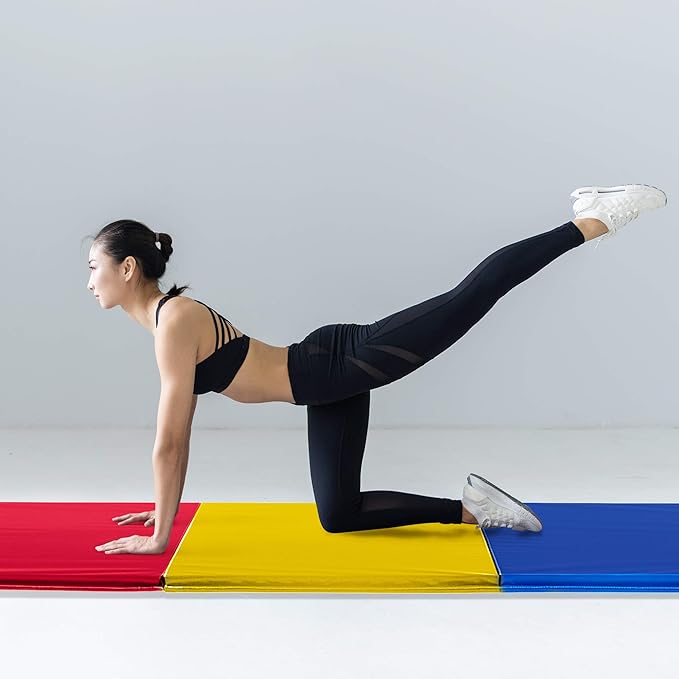 We Sell Mats - 4 ft x 6 ft x 2 - Personal Fitness & Exercise Mat for Home Workout - Lightweight and Folds for Carrying – All Purpose Gym Mat – Thick Mat for Yoga, Pilates, Stretches, Floor Exercises