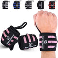 AQF Wrist Wraps for Weightlifting - USPA & IPL Approved 18" Gym Wrist Support with Thumb Loop - Heavy Duty Lifting Wrist Straps for Fitness, Workout, Powerlifting, & Bodybuilding (Pair)