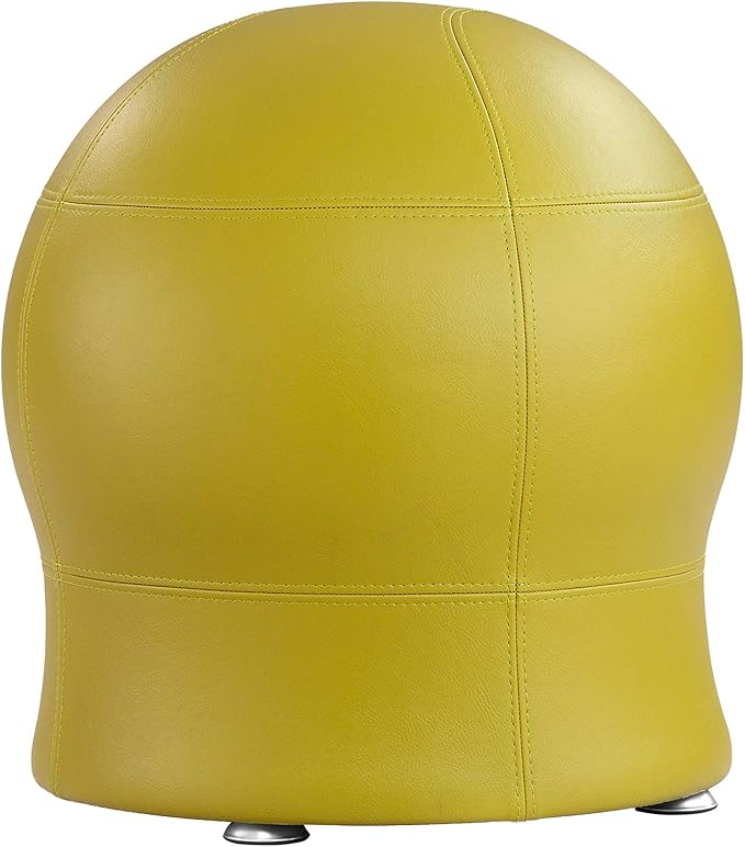 Safco Zenergy Ball Chair, Active Seating, Anti-Burst, Inflatable Chair for Home Office and Classroom, Green Vinyl