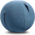 Vivora Luno - Sitting Ball Chair for Office and Home, Lightweight Self-Standing Ergonomic Posture Activating Exercise Ball Solution with Handle & Cover, Classroom & Yoga, Standard