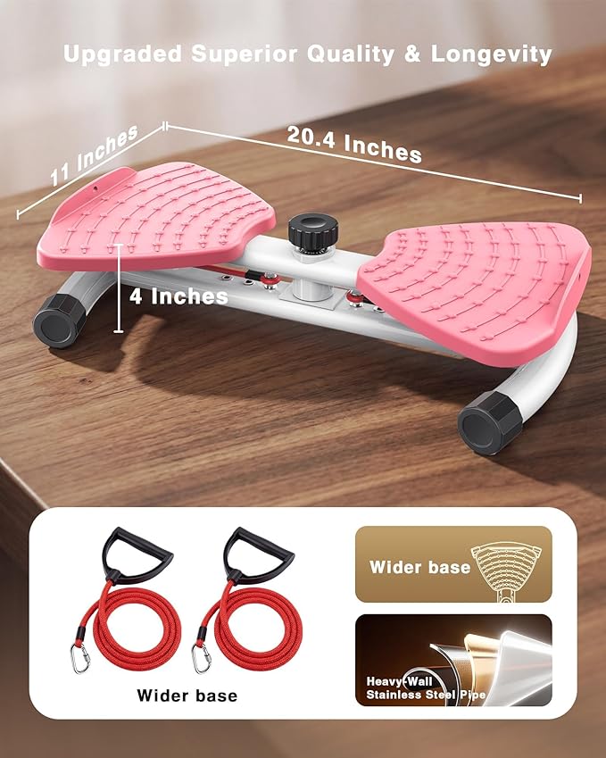 Waist Twister Machine Exercise, 326 lbs Ab Twister Board for Exercise, Home Gym, Balance Training & Fat Burning, Noiseless Workout Equipment for Women & Men - Twist Exercise Machine