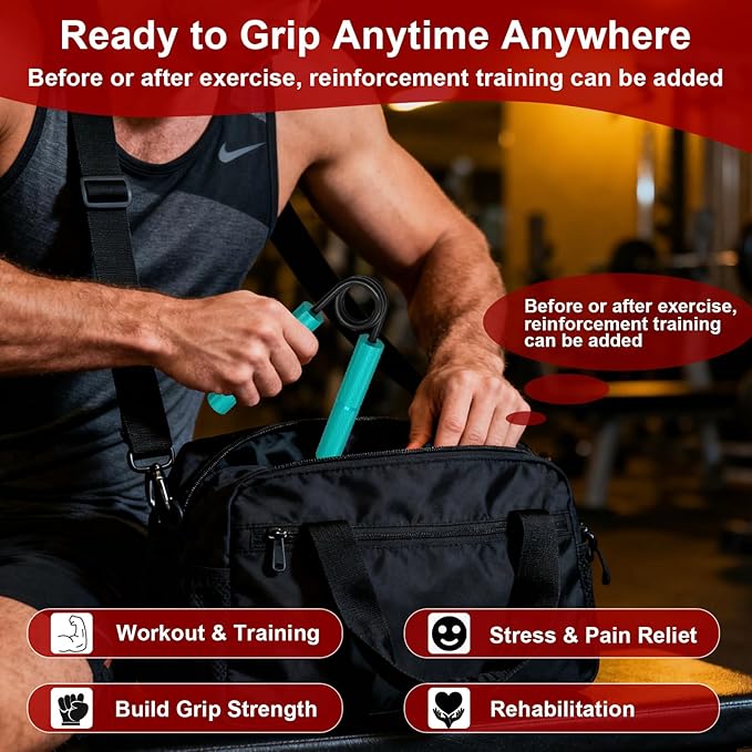 Grip Strength Trainer Set,50-300LB Hand Grip Strengthener,Hand Forearm strengthener 6 Pack, Workout equipment,Strength Training Exercisefor Hand Arm Forearm Wrist Finger