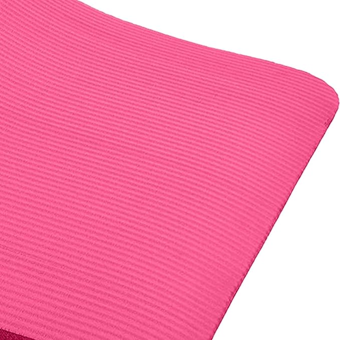 BalanceFrom 71x24 Inches Extra Thick Yoga Mat 1-Inch High-Density Foam – Roll-Up Exercise Pad with Double-Sided Non-Slip Surface and Carrying Strap for Pilates and Home Workouts, Multiple Colors