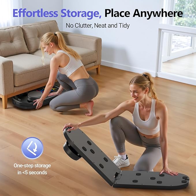 2025 Updated Pilates Board, Portable Pilates Reformer Machine for Home Workout, Easy-to-Use Pilates Sliding Board for Full Body Toning, Lightweight Fitness Gear for Beginners & Busy Moms