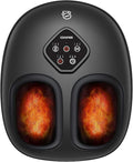 COMFIER 2026 Shiatsu Foot Massager with Heat,Compression,Kneading &Rolling,Foot Massager for Neuropathy,Plantar Fasciitis,Upgraded for Larger Feet Machine(Size 15),Home or Office,for Men Women
