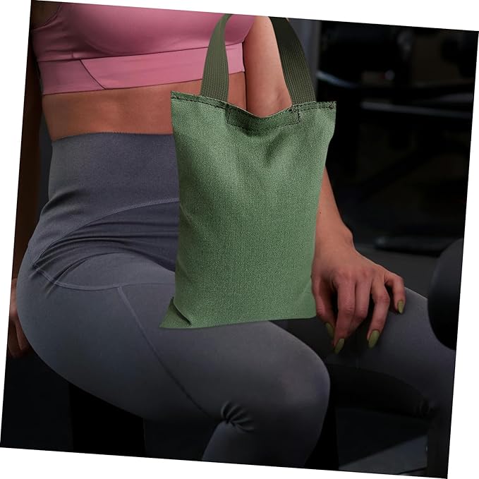 Weighted Sandbag for Training Exercise Canvas Bag with Handle for Yoga and Fitness Empty Design for Weight and Easy Portability