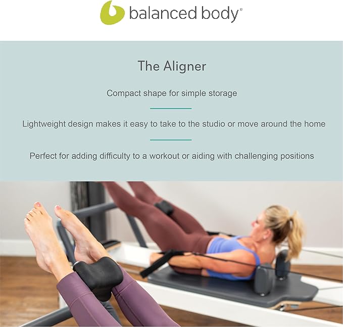 Balanced Body The Aligner, Pilates and Yoga Block, Pilates Block for Alignment, Pilates Workout Equipment for Home Gym or Studio Use, Black
