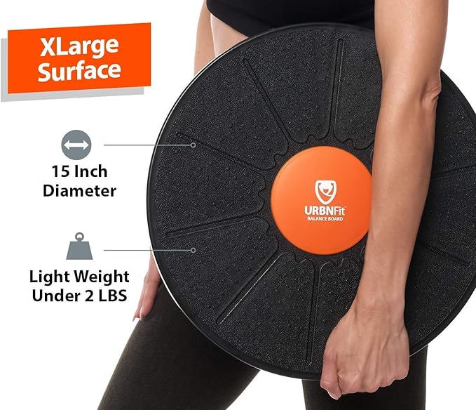 URBNFit Standing Desk Balance Board – Balancing Board for Under Desk- Exercise Balance Stability Trainer, Helps Increase Strength and Flexibility, Full Body Exercise - Office Wobble Boards – 15 Inch