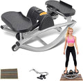 Lateral Rocking Fitness Stepper, Portable Compact Side-to-Side Steppers, Rock Stepper Side to Side, with Digital Display and Protective Blanket, for Exercise at Home