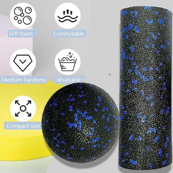 Extra Mini Foam Roller - High Density Massage Roller, Extra Small Yoga Roller for Physical Therapy, Myofascial Release, Deep Tissue & Muscle Recovery of Arms and Legs
