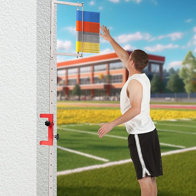 Wall Mounted Vertical Jump Measurement Tool, Adjustable Height Vertical Jump Measuring Device, 27.5"-47" Wall Mounted Vertical Jump Trainer,Used for Basketball and Volleyball High (b)