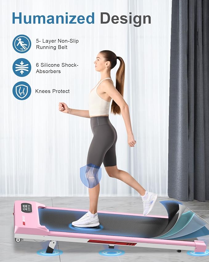 Walking Pad Treadmill with Handle Bar,Walking Pad with Incline 8%,2.5HP Quiet Under Desk 320 lbs 2 in 1Treadmills for Home Office,Compact Foldable Walking Pad,Remote Control&LED Display