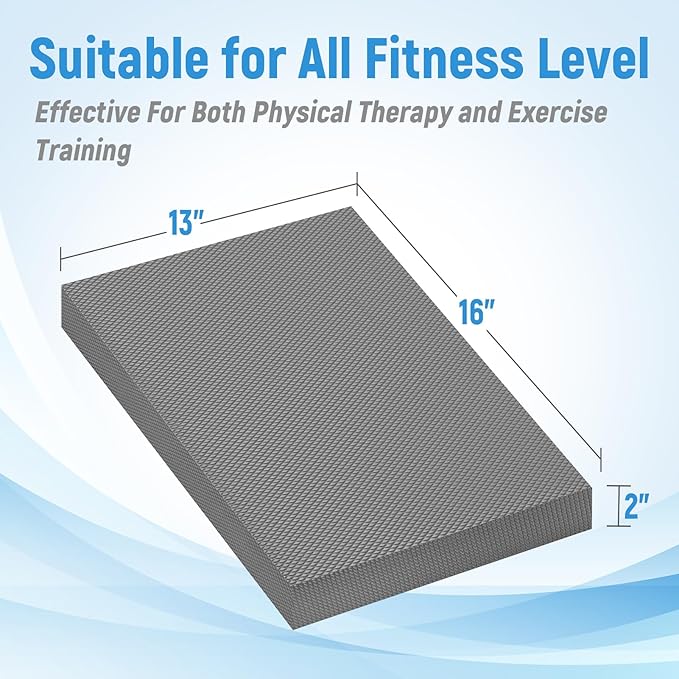 High-Density Balance Pad for Exercise,Non-Slip Foam Mat for Pilates, Fitness,Yoga, Core Training Physical Therapy, Knee Pad for Floor