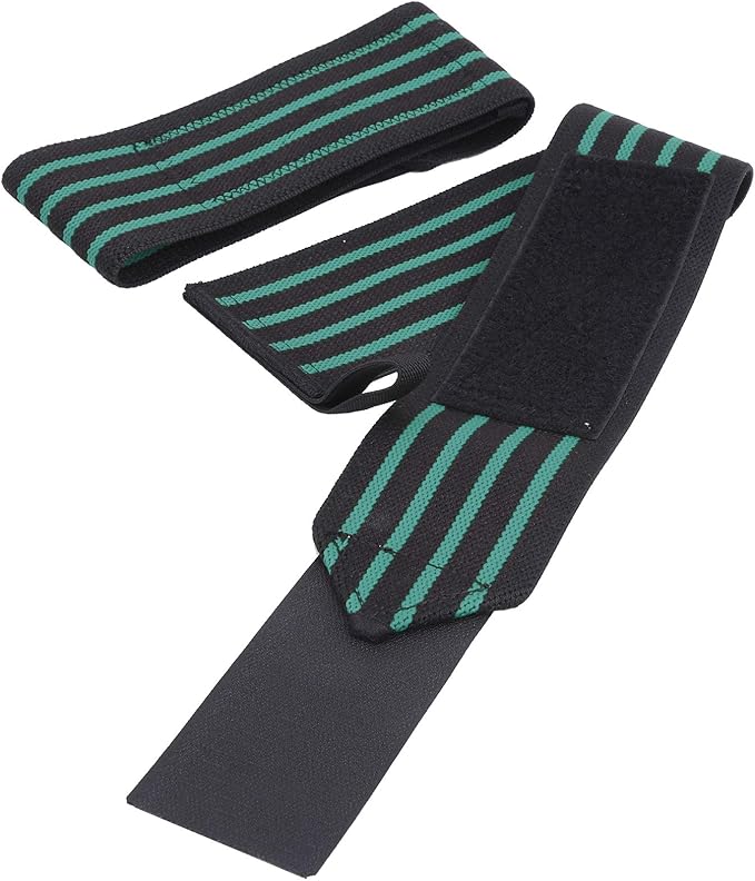 Alomejor Fitness Manual Manure Bracket High Performance Joint Wrap Adjustable Compression Joint Guard 1pair Ideal for Weightlifers, Heavy Lifting High Starch Nylon