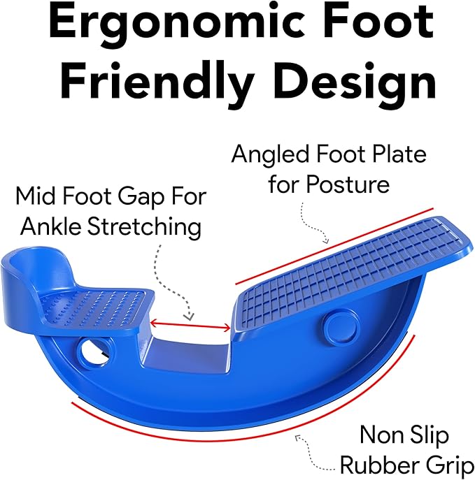 ProHeal Pink Plantar Fasciitis Relief Foot Rocker - Calf Stretcher with Spiked Ball Massager - Achilles Tendonitis Calf, Foot, Heel, and Ankle Stretcher - Lower Leg Pain Relief