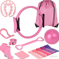 Pilates Accessories for Women – At Home Pilates Kit with Pilates Ball and Ring Set, Pilates Home Workout Kit, Pilates Essentials Kit for Women for Full Body Training