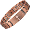 Copper Cross Bracelet for Men - Ultra Strength Magnetic Mens Cross Jewelry Set - Adjustable Magnetic Bracelet with Sizing Tool Jewelry Box