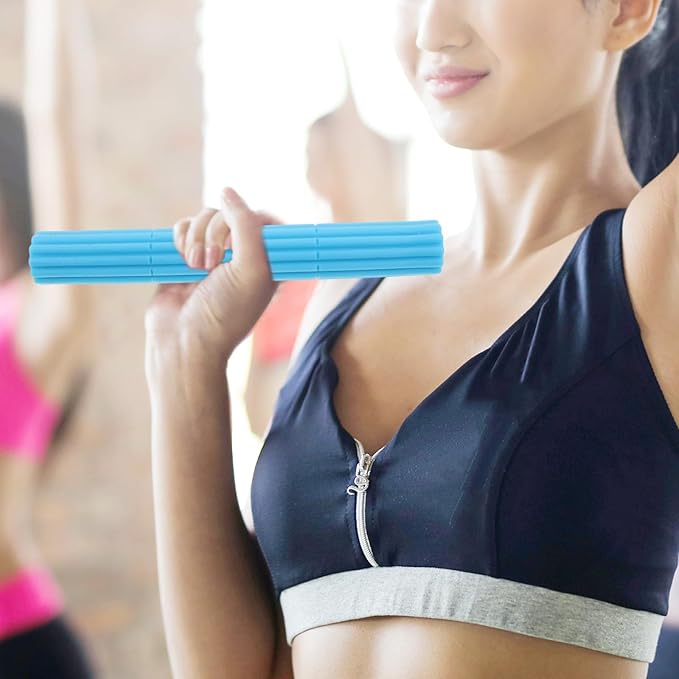 Tennis Elbow Therapy Bar Hand Exerciser Strength Training Device Blue Twist Bar for Forearm Relief and Grip Strength Improvement at Home