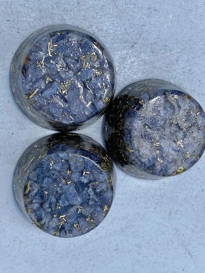 Iolite Orgone Generator Energy Accumulator 528Hz/7.83Hz/Advance Harmonics Many Beautiful Ingredients and Colors! (Iolite)