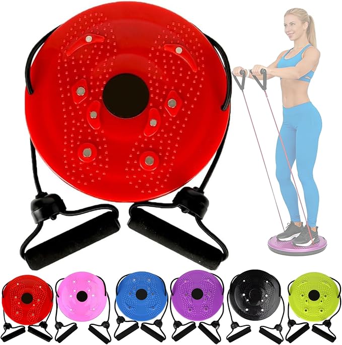 Waist Sculptor, Twister Board with Handles and Pull Rope, 2026 New Waist Twisting Disc for Core Workout, Body Shaping Exercise for Abs, Legs, Buttocks, Hips, Home Gym Fitness Equipment for Women