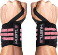 Hustle Athletics Wrist Wraps for Weightlifting - 18" & 12" Premium Wrist Support Weight Lifting Wraps to Lift Heavier & Train Harder - Heavy Duty Powerlifting & Bench Press Gym Straps for Men & Women