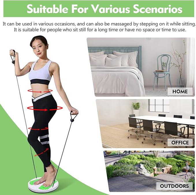 Twister Board for Exercise Waist Twisting Disc with Handles Ankle Body Aerobic Exercise Waist Twisting Machine Exercise Twist Board With Foot Massage
