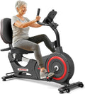 VANSWE Recumbent Exercise Bike, Recumbent Stationary Bikes for Home 400 LBS Weight Capacity, Exercise Bike for Home Seniors with Smart App and Bluetooth Connectivity, LED Display, Pulse Handle