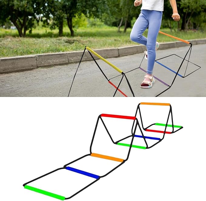 Agility Ladder for Soccer Training with Adjustable Features, 8 Grids