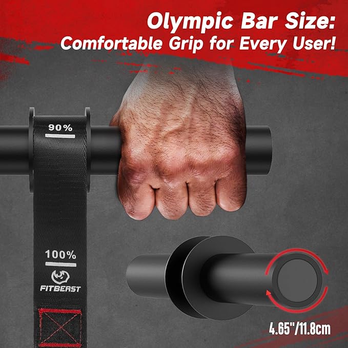 FitBeast Wrist Roller Forearm Trainer, Adjustable Strap Forearm Blaster for Grip Strength & Wrist Workouts