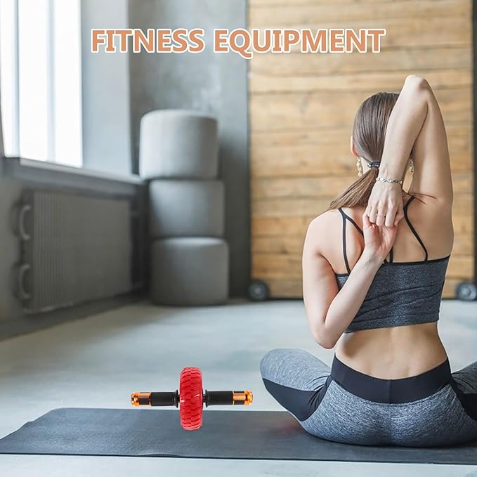 Healifty Ab Roller Wheel Core Workout Wheel Fitness Equipment Portable Abdominal Exercise Roller for Home Gym Strength Training and Full Body Workout