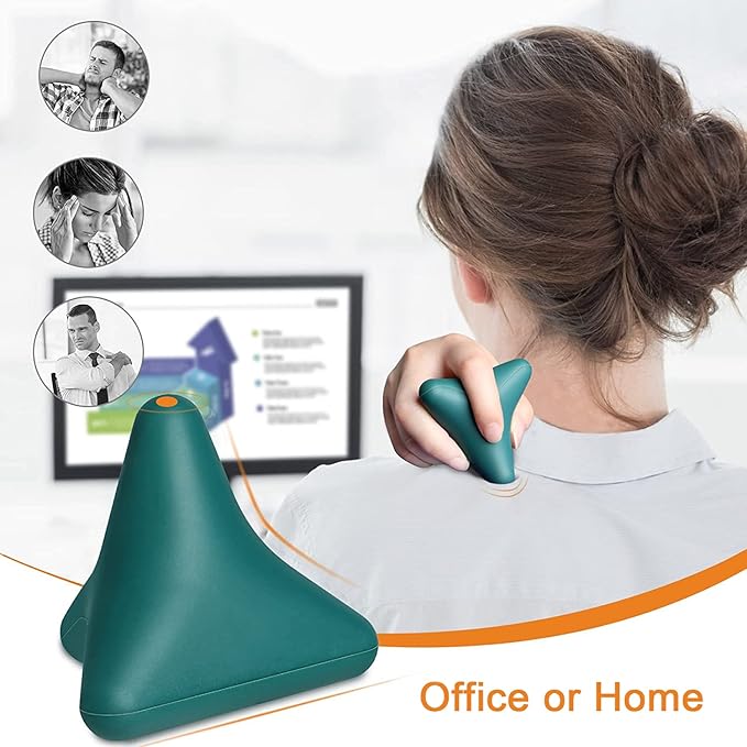 Trigger Point Massage Ball Deep Tissue, Manual Massage Balls Kit with Suction Cup to Relieve Muscle Pain and Tension in The Back, Neck, arms, Shoulders and Legs (Green)