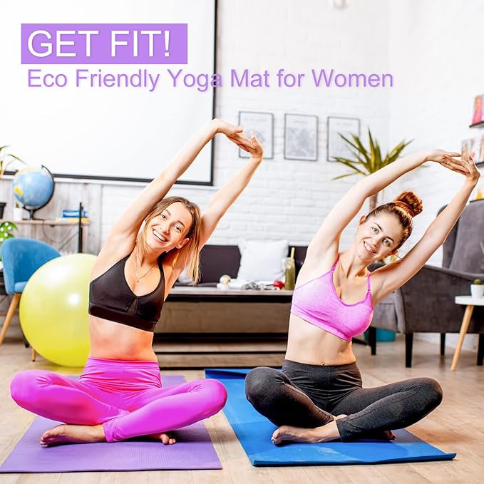 24 Pack 3 mm Thick Yoga Mat Bulk, Non Slip Exercise Workout Fitness Pad for Women Men, Gym Home Yoga Pilates, Easy to Clean, Sturdy PVC