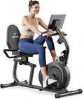 MERACH Recumbent Exercise Bikes for Home with Smart Bluetooth Equipment Exercise Bikes App,LCD,Heart Rate Handle Stationary Bikes for Home, Magnetic Recumbent Exercise Bike for Seniors Gym S08/S23