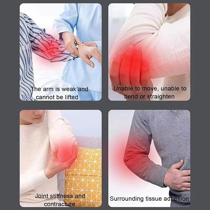 Elbow Joint Recovery Device, Stroke Rehabilitation arm Elbow Protector, Hemiplegia Robot Training Device, hinged Elbow Support arm Exerciser with Remote Control and Intelligent Timing(Right)