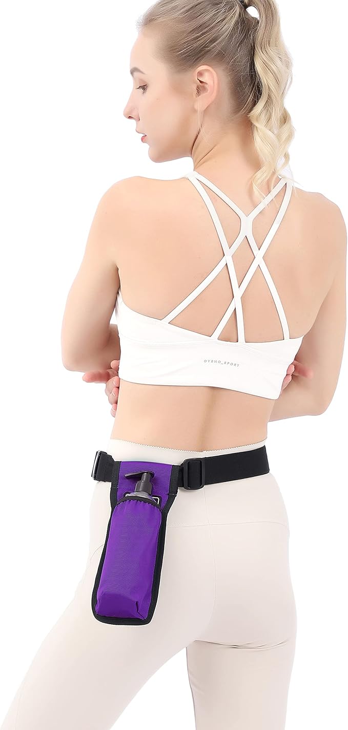 Massage Bottle Bag Massage Oil Bag Massage Therapist Holster Massage Lotion Holster Massage Oil Holster (YR1kd-Purple