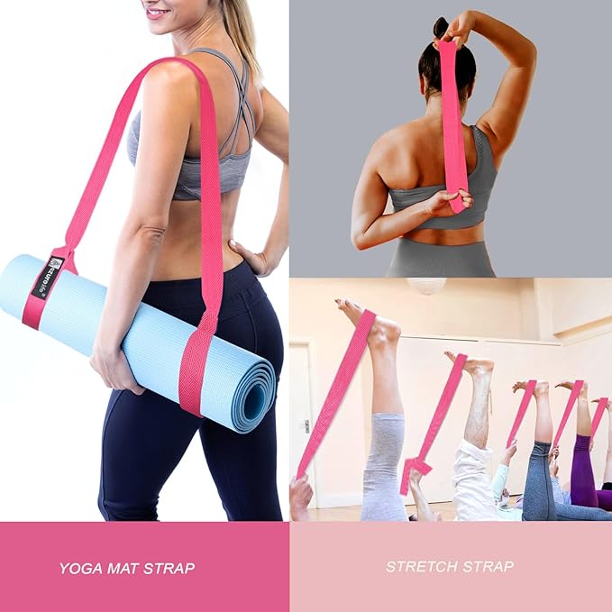 [MAT NOT Included] Yoga Mat Sling, Yoga Mat Straps for Carrying, Easy-Cinch Yoga Mat Holder Strap