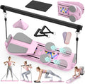 Pilates Board Pilates Reformer Set for Women, 7 in 1 Foldable Pilates Equipment with Timer, Portable Pilates Machine for Home Workout, Fitness, Exercise, Ab, Core