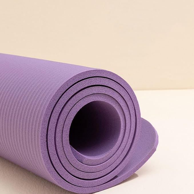 Thick Yoga Mats for Women & Men, 1/5 Inch Non Slip Anti-Tear Extra Thick High Density Workout Mat with Carrying Strap,Wide Yoga Mat for Floor Gym Fitness Home Stretching Pilates