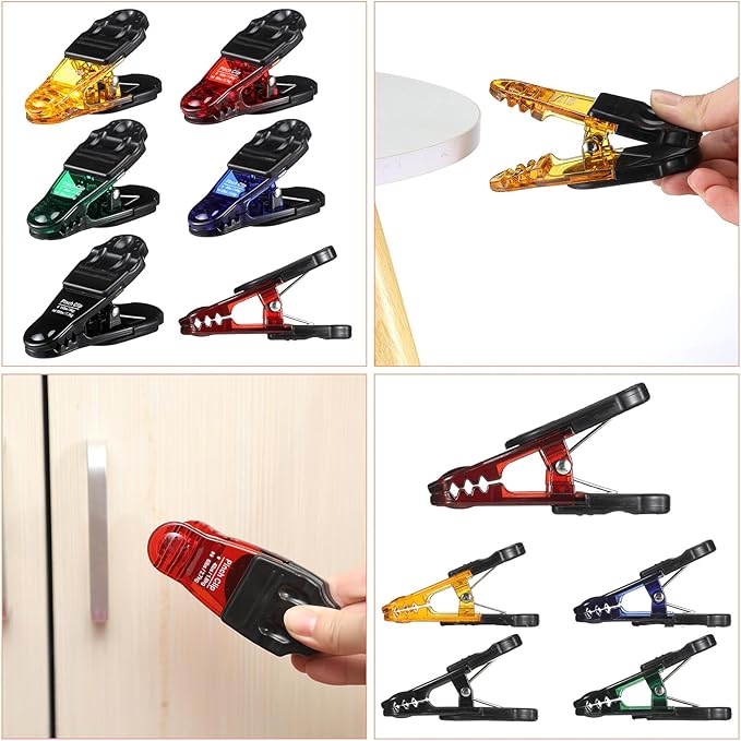Shappy 10 Pcs Graded Pinch Exerciser Grip Finger Strength Trainer Pinch Clips Rehab Thumb Exerciser Hand Therapy Equipment for Recovery Conditioning from Injuries Surgery, 5 Colors