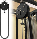 Endless Rope Trainer | Resistance Trainer Machine | Pulley Rope Puller Fitness Rope Trainer | Pulley Rope Climbing Machine Adjustable Resista |14ft Closed-Loop Nylon Rope, Home Gym Black