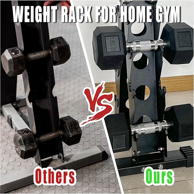 Dumbbell Rack, A-Frame Home Gym Weight Storage Rack, Heavy Duty Dumbbell Stand for Strength Training Workout