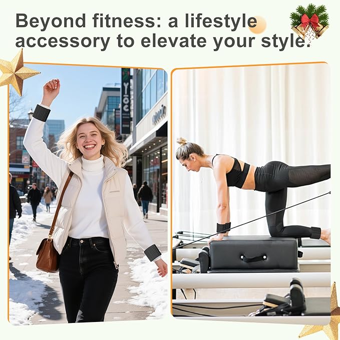 2025 Upgraded Magnetic Ankle Weights for Women, Wrist Weights,Silicone (Waterproof), Non-Slip, Easy Wear, Adjustable (Men & Women), Ideal for Jogging/Yoga/Pilates & More, Great Gift.（2 Pack）