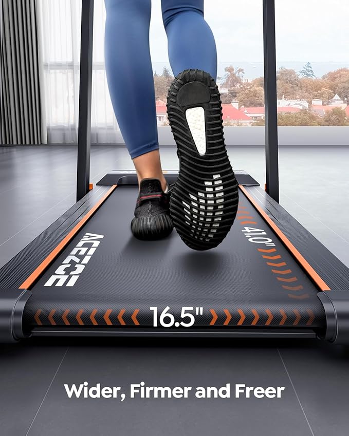 Walking Pad Treadmill with 10% Incline, Under Desk Treadmill, Compact Portable Treadmills for Home Office, 285lbs Capacity, APP/Remote Control, Exercise Anytime, Low-Noise