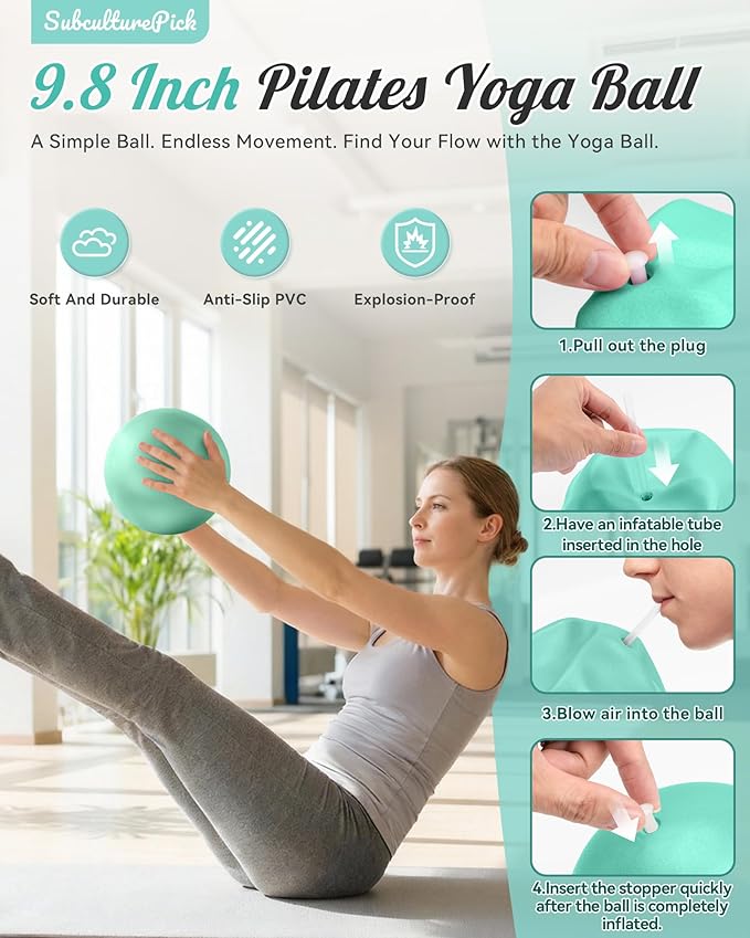 Pilates Ring, Silicone Magic Pilates Rings, Lightweight & Durable Flexible Fitness Circle Exercise Equipment for Toning Arms, Thighs,Legs, Core,Yoga & Physical Therapy